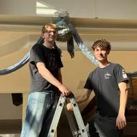 Moritz Wagner (l.) und Simon Lerner (r.) von der i:HTL Bad Radkersburg fiebern ihrem Maturaball am 17. Oktober im Kulturhaus Straden bereits entgegen