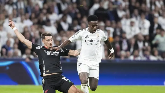 Real Madrid (rechts Vinicius Junior) kommt am Samstag nach Klagenfurt