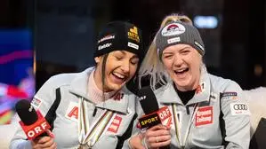 Stephanie Venier mit Katharina Truppe