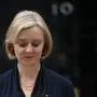 Liz Truss vor dem Amtssitz in der Downing Street