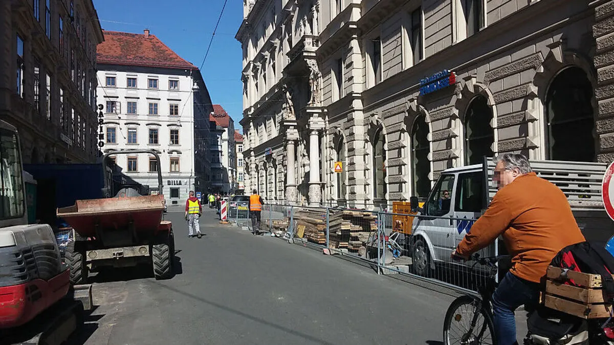 Diese Woche haben die ersten Bauarbeiten in der Schmiedgasse begonnen