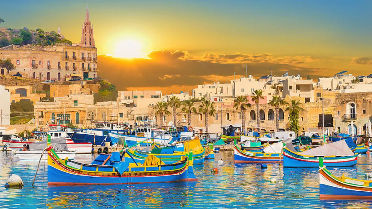 Der Hafen von Marsaxlokk auf Malta