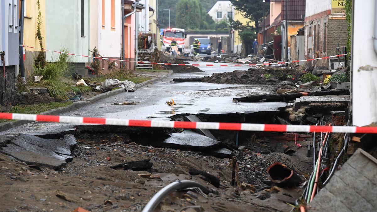 Der Tag danach in Jesenik in Tschechien