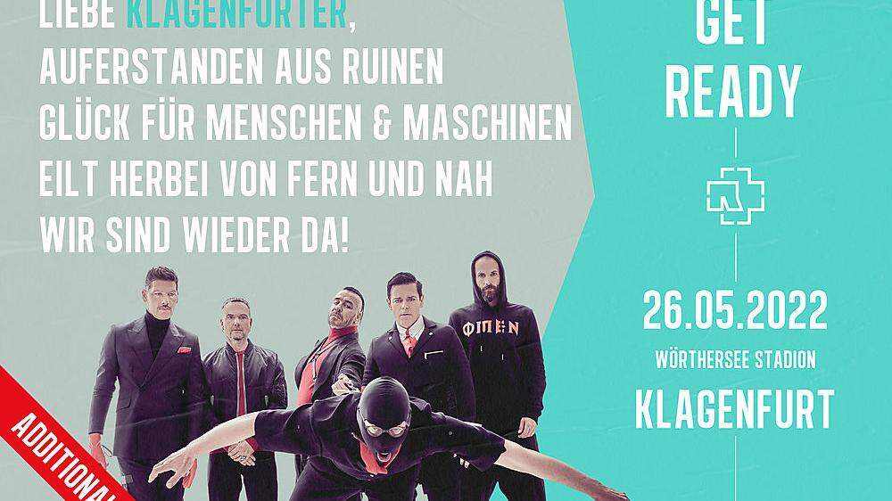 Rammstein spielen zwei Mal in Klagenfurt