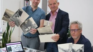 Von links: Eisenkappels Vizebürgermeister Jürgen Lamprecht, Familienforscher Ferdinand Bevc und Dokumentensammler Andreas Jerlich 