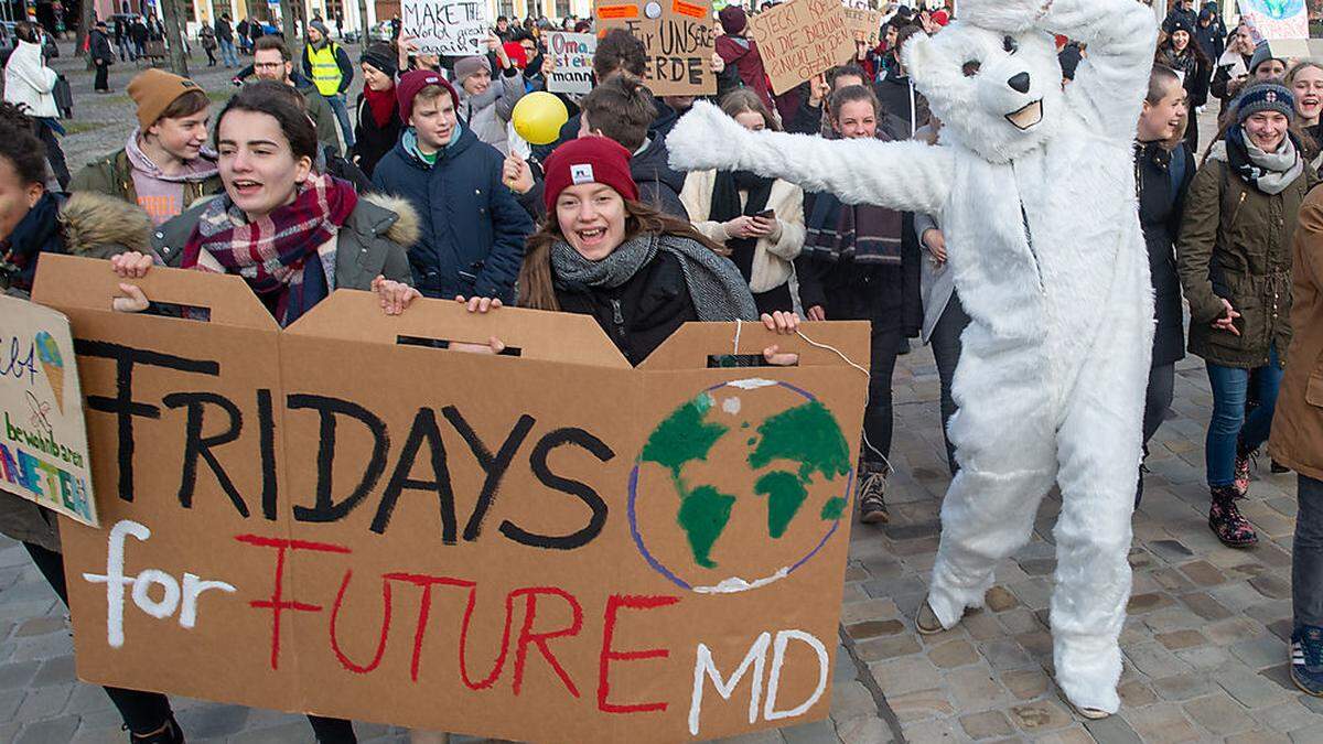 Demonstration von &quot;FridaysForFuture&quot;