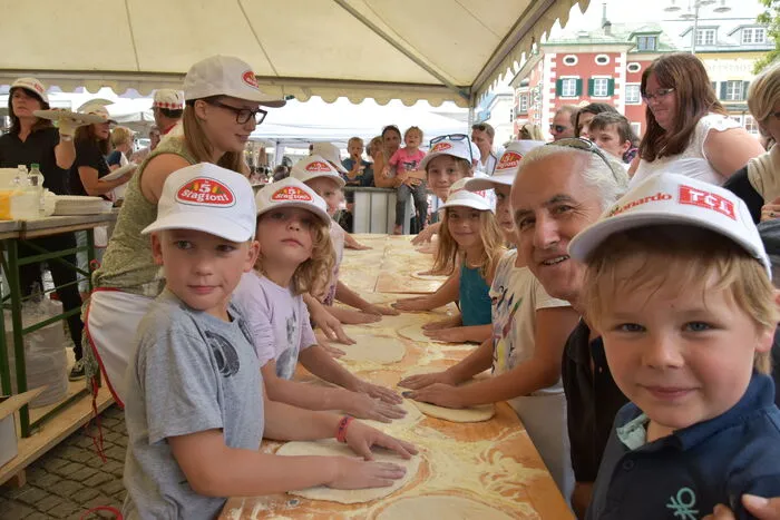 Die größte Attraktion für die kleinen Besucher ist der "Pizza-Workshop"...