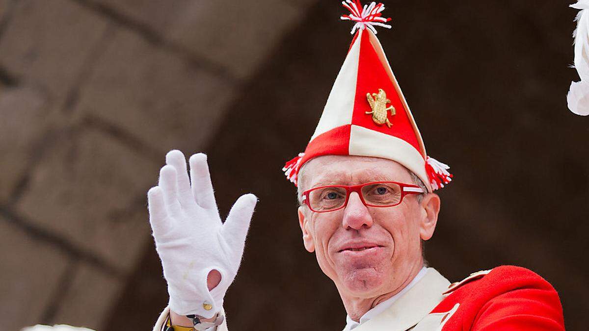 Peter Stöger ist bei jedem Spaß dabei