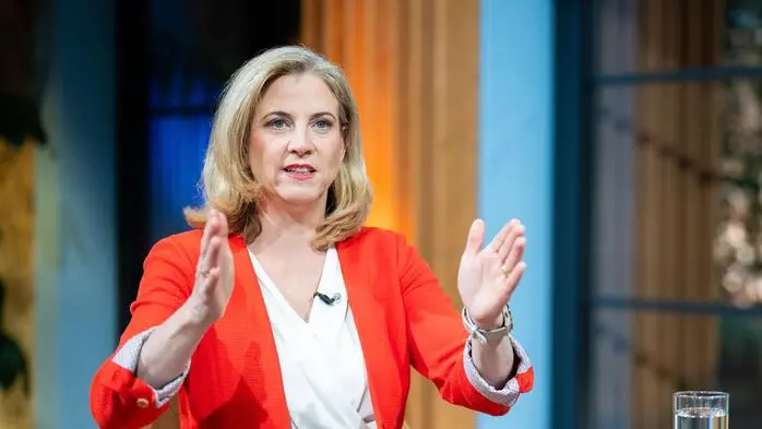Neos-Bundesvorsitzende Beate Meinl-Reisinger beim ORF-Sommergespräch.