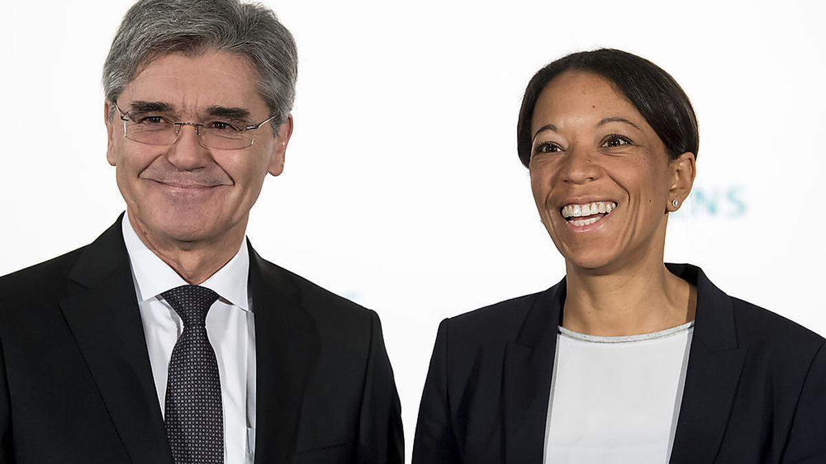 Joe Kaeser mit Janina Kugel