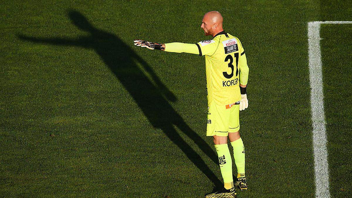 Alexander Kofler gibt seiner Vordermannschaft die Richtung vor