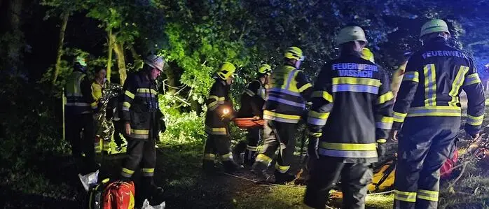 Die Hauptfeuerwache Villach und die FF Vassach waren mit 25 Einsatzkräften vor Ort 
