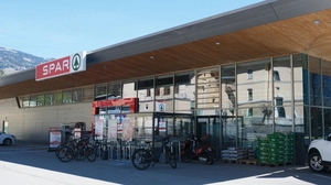 Der Spar-Markt in Lienz von außen