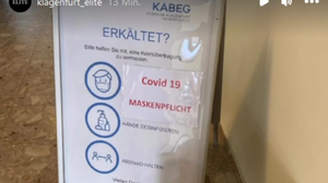 Auf der Geriatrie im Klinikum Klagenfurt gilt Maskenpflicht