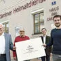 KHD-Obmann Josef Feldner, Finanzreferent Walter Leitner, Obmann-Stellvertreter Franz Jordan und Polizist Matthias Kotnik (von links)