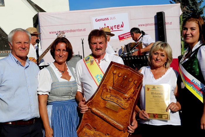 Salamikönig Reinhard Prutej freute sich über die Auszeichnung, die er zum dritten Mal erhielt.