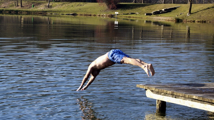 Auch heuer fand wieder das Neujahrsschwimmen in Großsteinbach statt
