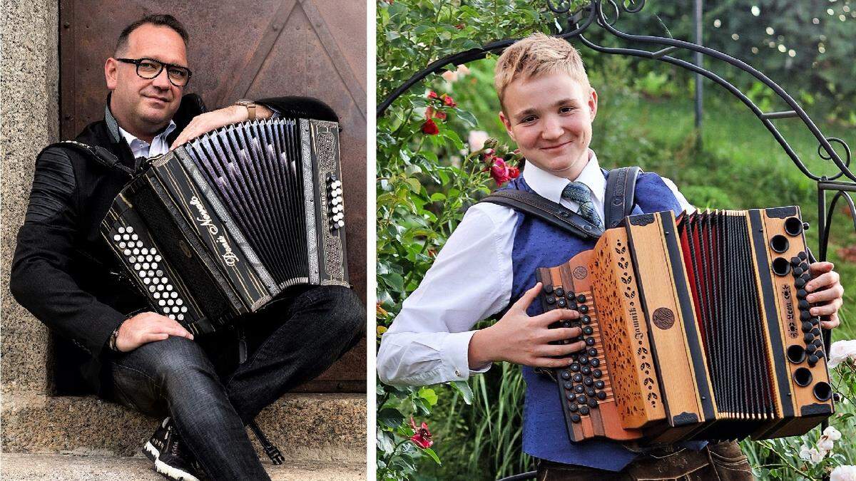 Denis Novato und Leon Pühringer treten am Freitag im Landcafé Kern auf