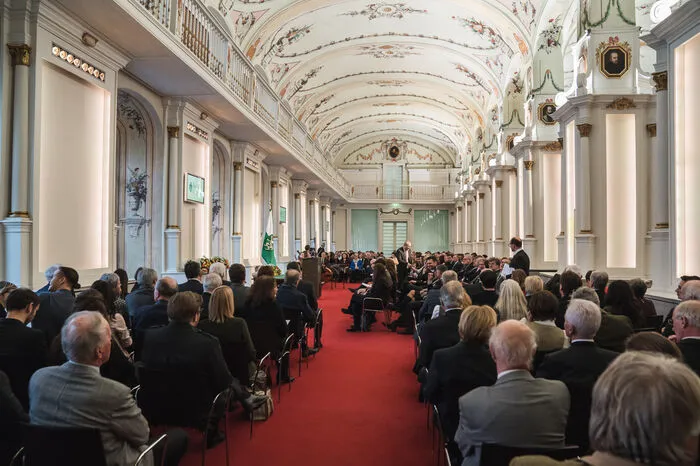 Die Aula der Alten Universität war bis auf den letzten Platz gefüllt