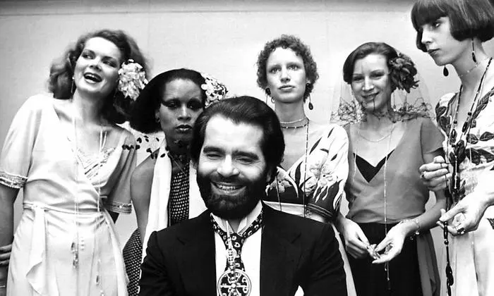 Karl Lagerfeld im Jahr 1973