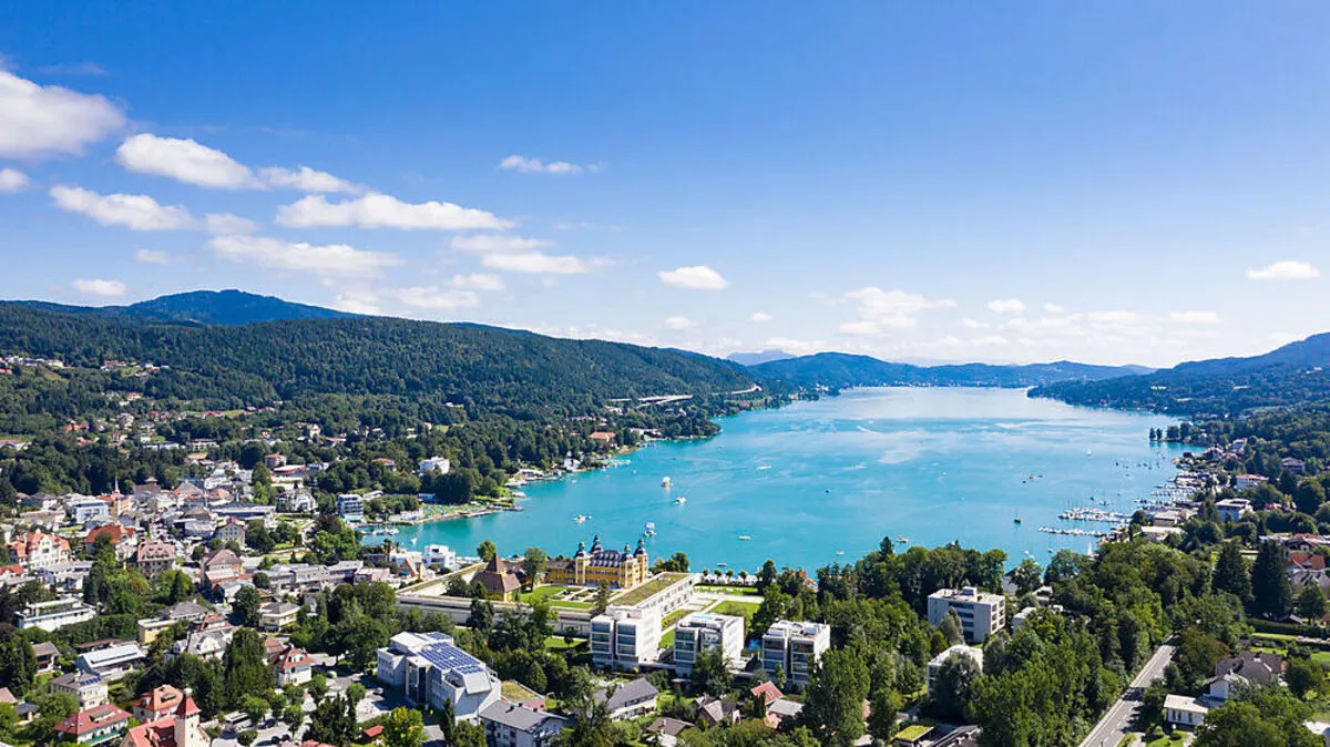 Blick auf den Wörthersee in Kärnten