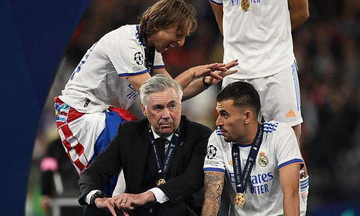Ancelotti mit seinen Spielern