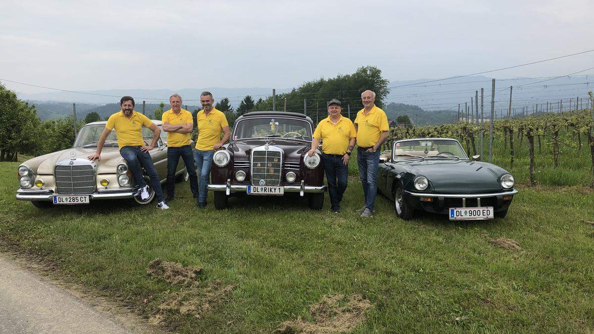 Herbert Stelzl, Werner Stroisnik Manfred Windisch, Harald Galler und Alfred Rauch (v.l.)  