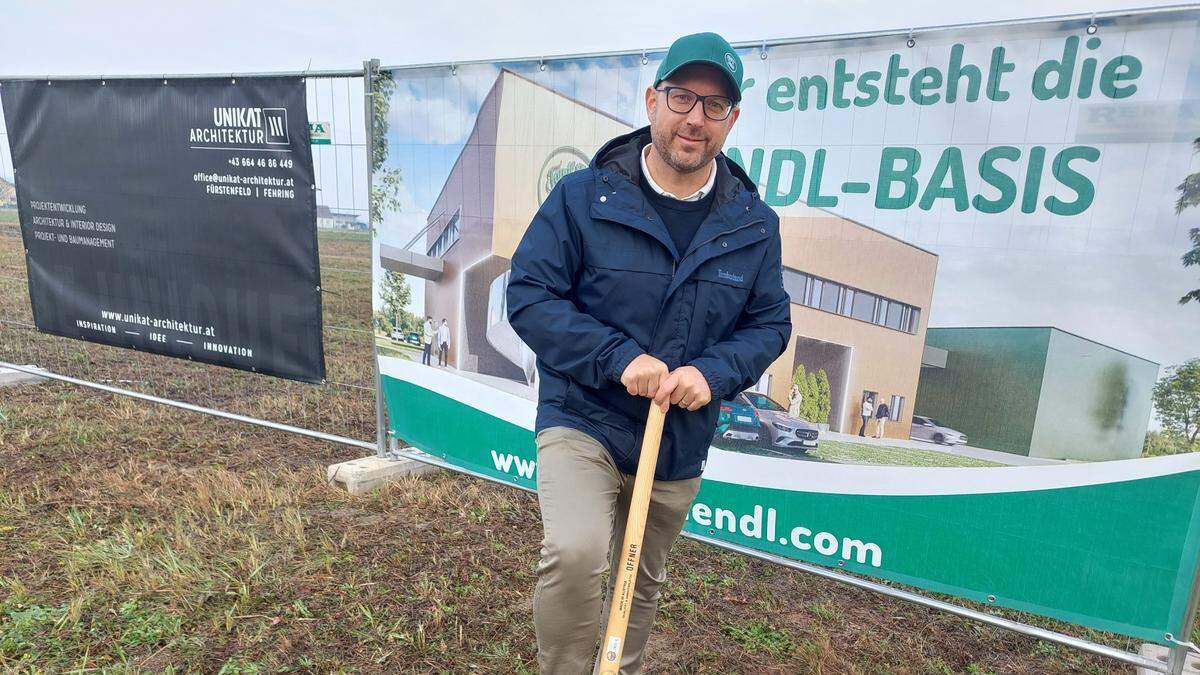 Martin Fandl auf der neuen Baustelle