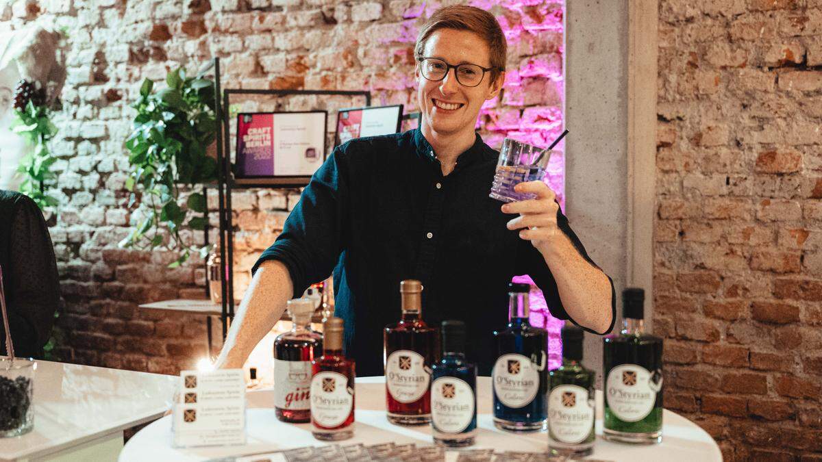 Lukas Ladenstein konnte mit seinem Gin voll durchstarten 