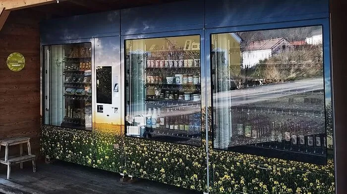 Einer der Standorte der Lebensmittelautomaten in Proleb 