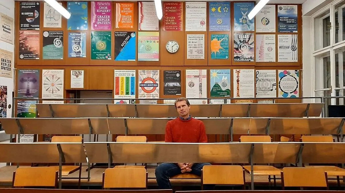 Chorleiter Ulrich Höhs kann mit den Keplerspatzen derzeit nicht singen