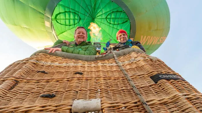 Pilot Andreas Flaggl und Steiermark-Tourismus-Boss Erich Neuhold