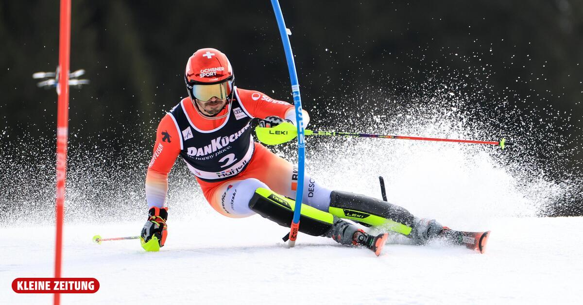 Meillard führt im Hafjell-Slalom, Matt auf Rang sieben