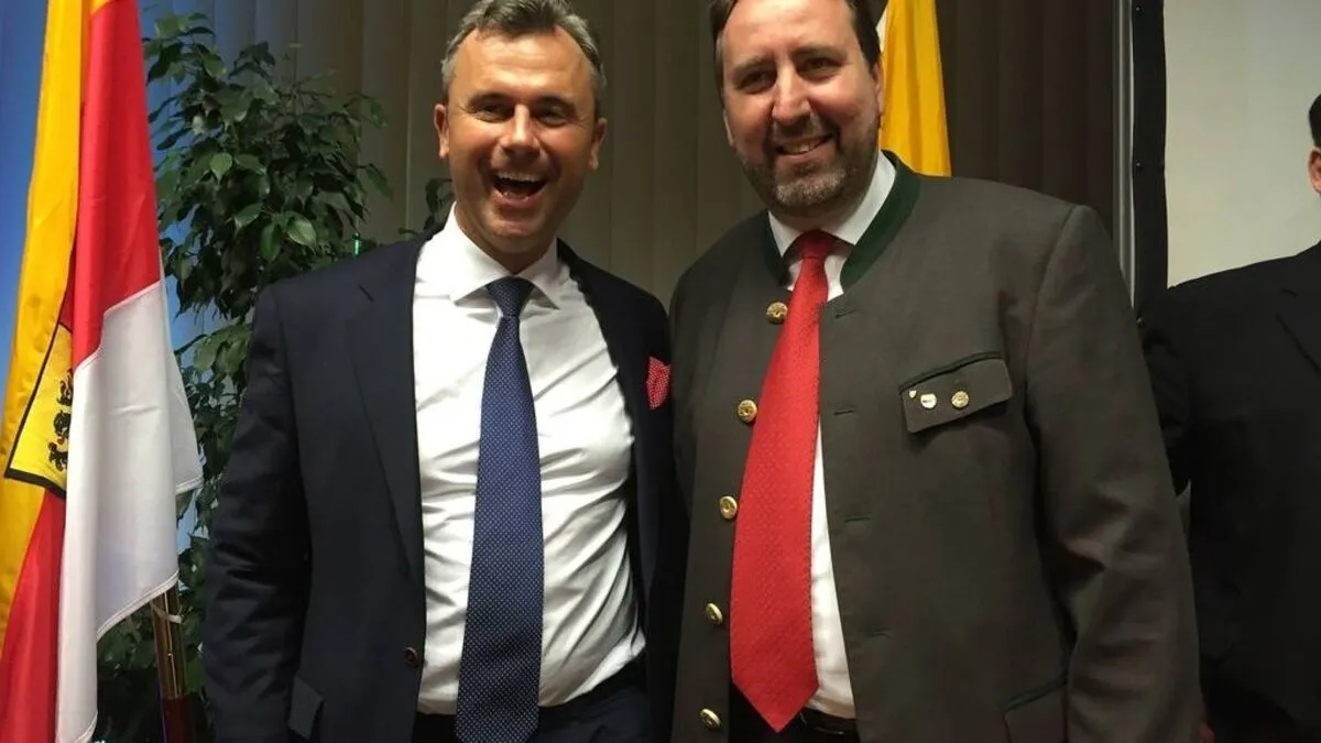 Hofer und FPÖ-Stadtrat Erwin Baumann