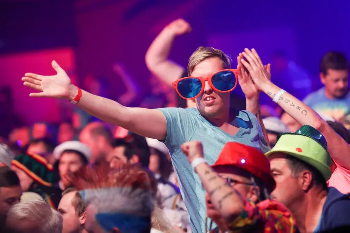 Die steirischen Fans feierten wie bei der WM im Londoner "Ally Pally" ausgelassen und bunt kostümiert.