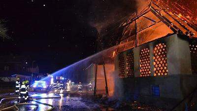 Der Stall in Althofen brannte komplett nieder