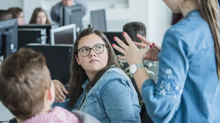 Das Arbeiten an den Texten machte den Schülern Spaß.
