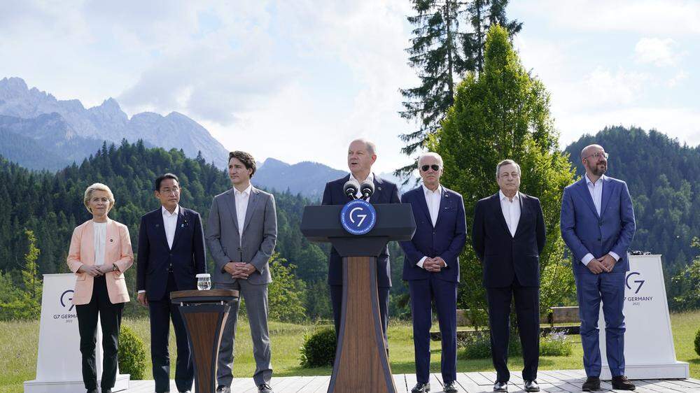Die G7-Staaten haben sich zum Gipfel auf Schloß Elmau in Bayern eingefunden