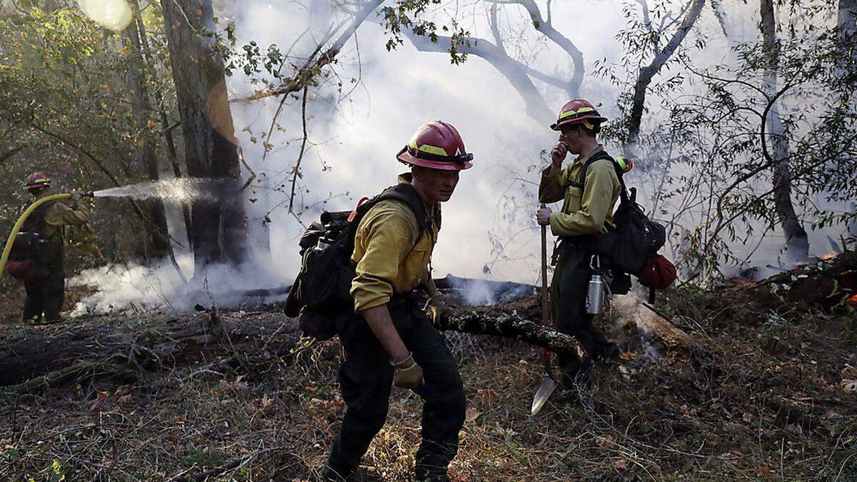 Feuerwehrleute in Santa Rosa