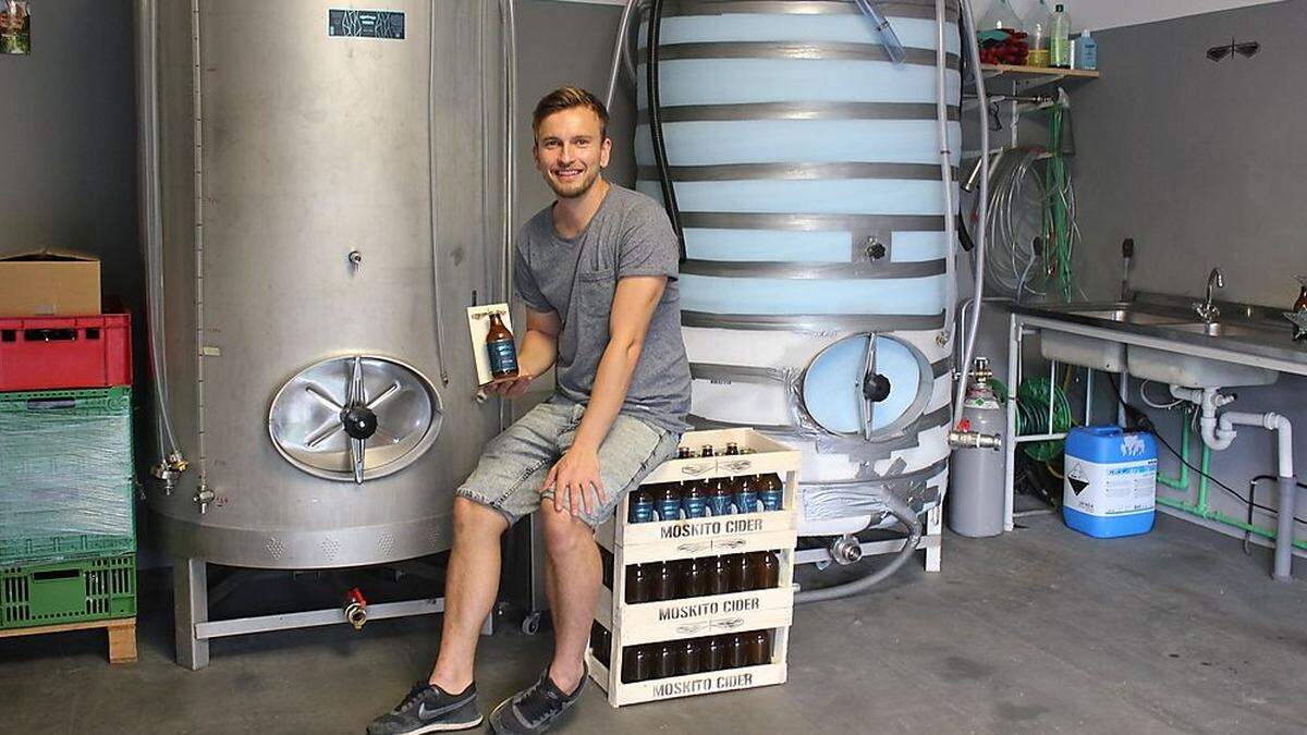Nenad Belancic startete heuer mit der Produktion seines Moskito Ciders