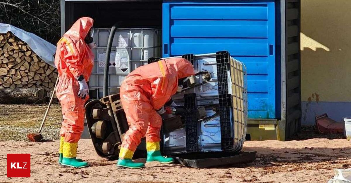 Chemieeinsatz-in-Leoben-Beh-lter-mit-500-Litern-tzender-Substanz-war-ausgelaufen