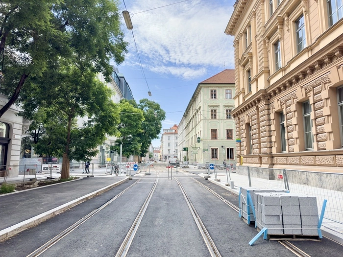 Noch sieht es ziemlich leer aus, in wenigen Wochen schon wird die Neutorgasse aber wieder für alle Verkehrsteilnehmenden benutzbar sein