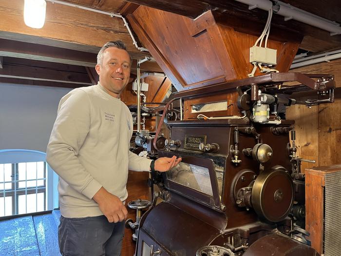 Dieter Tatzl in der rund 400 Jahre alten Traussner Mühle in Ehrenhausen an der Weinstraße