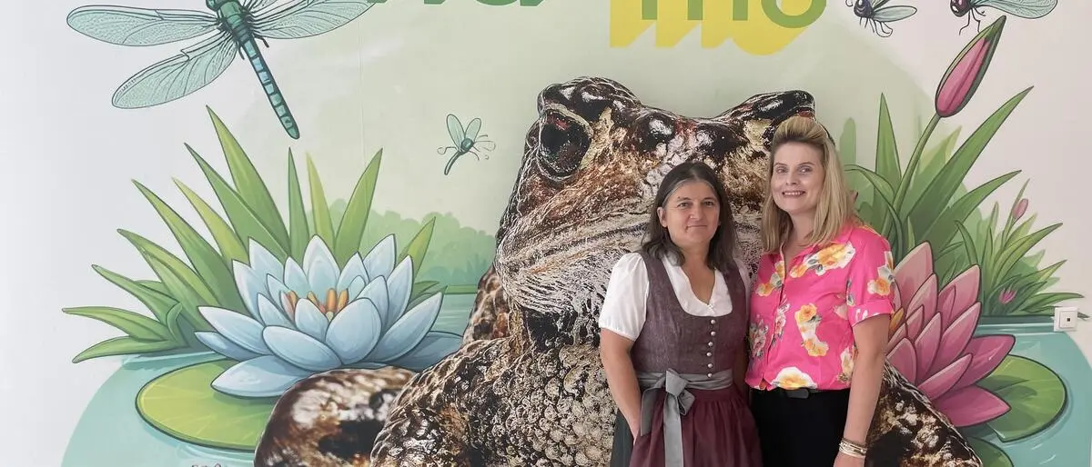 Claudia Sperl und Désirée Steinwidder am neuen Foto-Spot