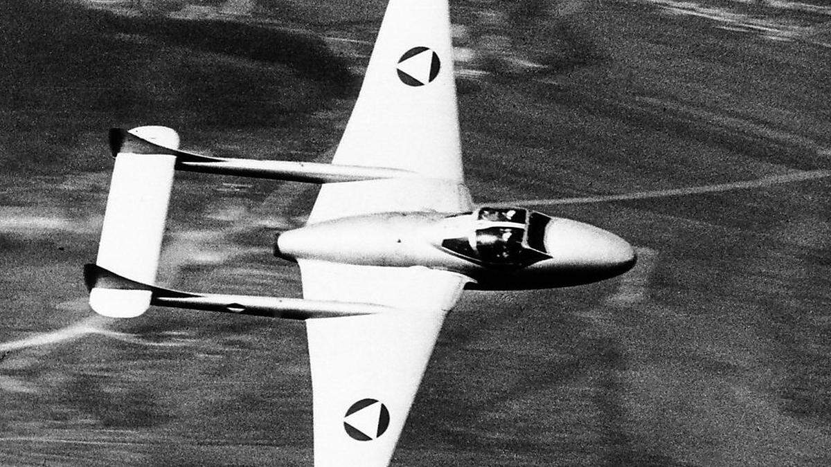 Eine De Havilland DH-115 Vampire.