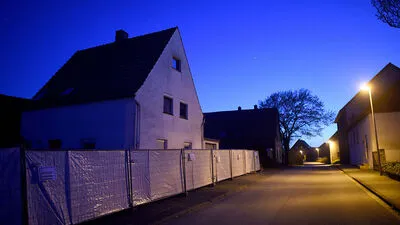 Das Wohnhaus der beiden Tatverdächtigen 