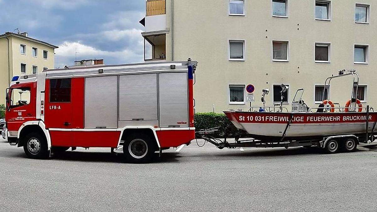 Der Wasserdienst der FF Bruck-Stadt war am Montag erneut im Einsatz