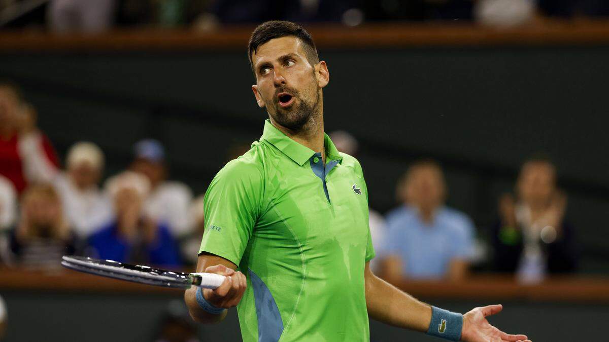 Novak Djokovic spielte bei der Niederlage gegen laut Eigenanalyse „sehr schlecht“ 