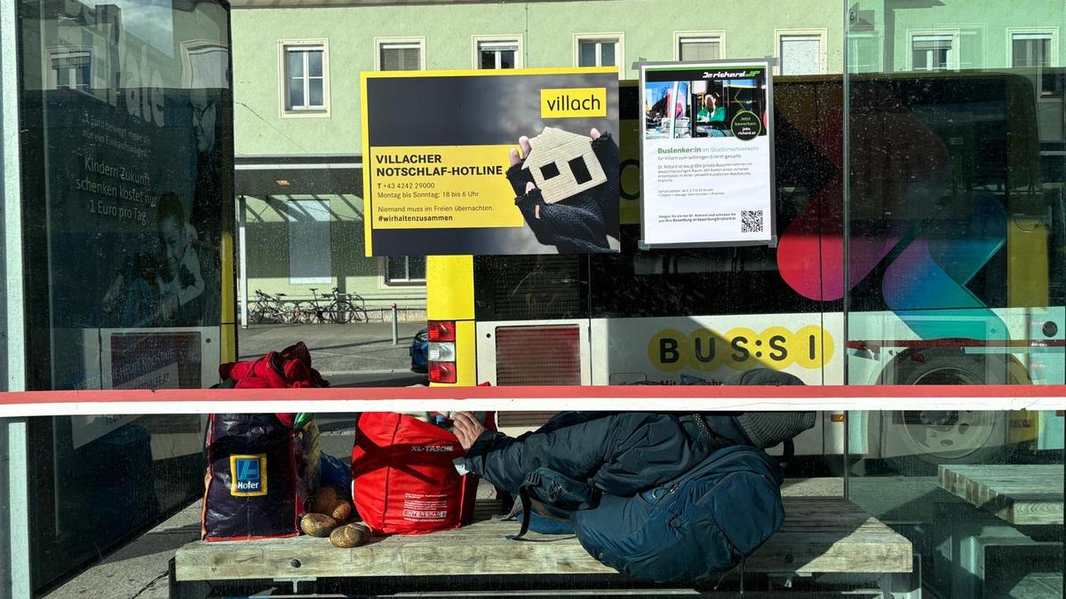 In Villach mehren sich Sichtungen vermeintlich Obdachloser