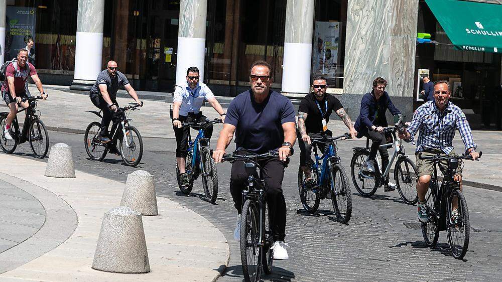 Schwarzenegger beim &quot;Austrian World Summit&quot; in Wien - ohne Hummer